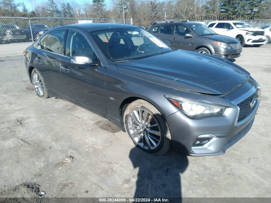 2018 Infiniti Q50 3.0t Luxe Pewter vin: JN1EV7AR9JM438400