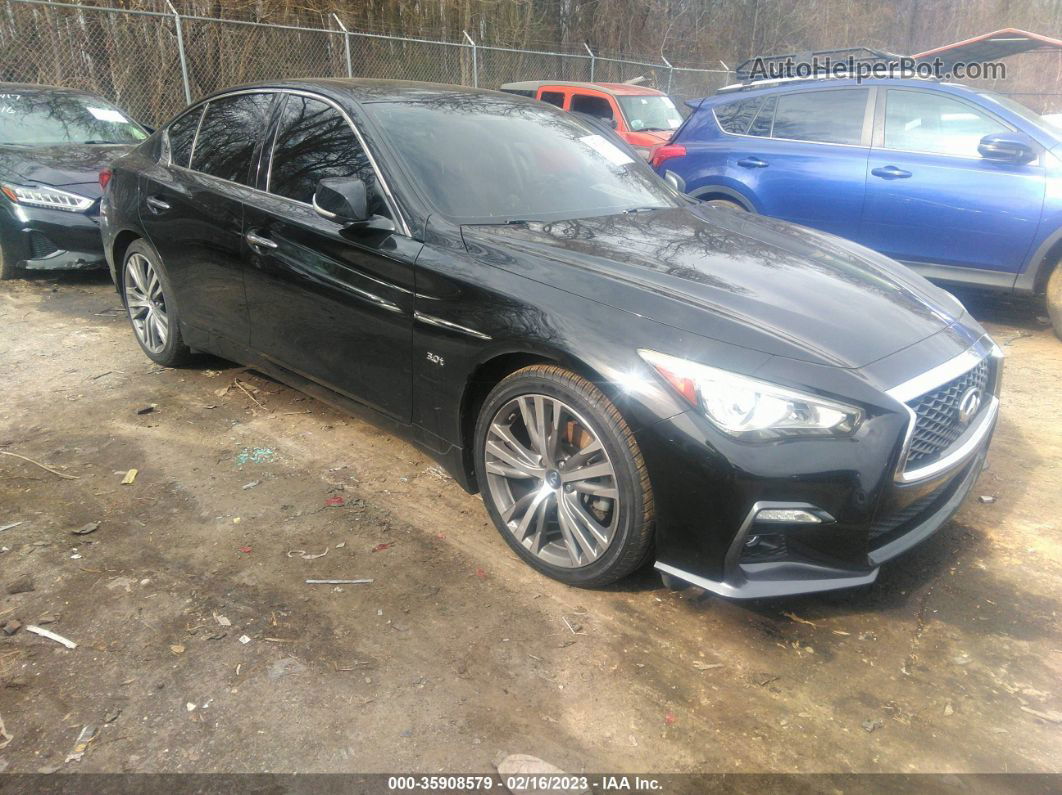 2018 Infiniti Q50 3.0t Sport Black vin: JN1EV7AR9JM438414