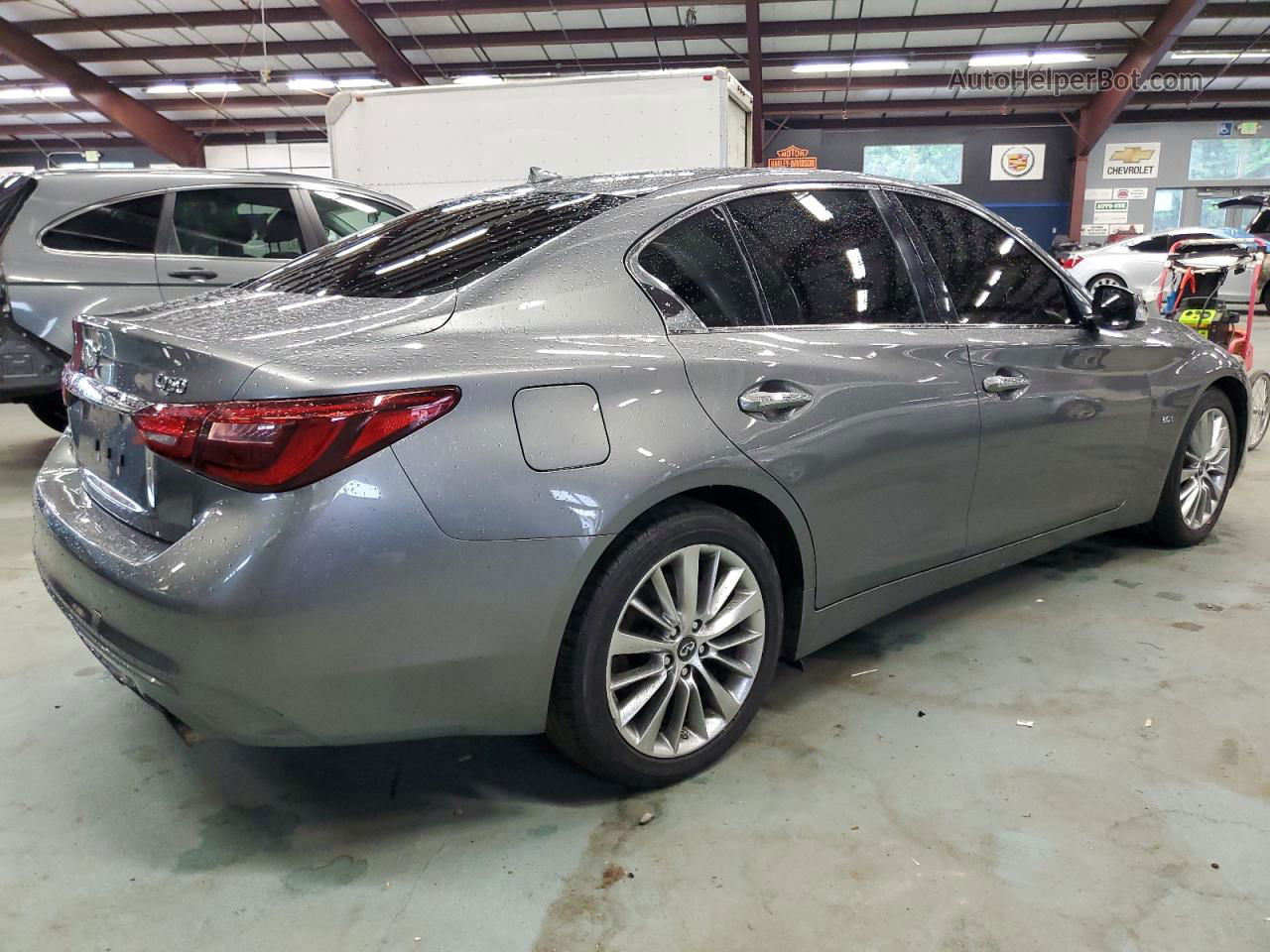 2018 Infiniti Q50 Luxe Gray vin: JN1EV7AR9JM440258