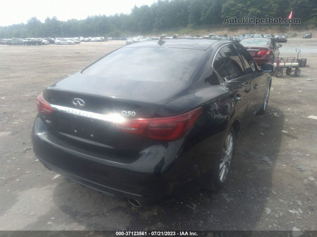 2018 Infiniti Q50 3.0t Luxe Black vin: JN1EV7AR9JM440647