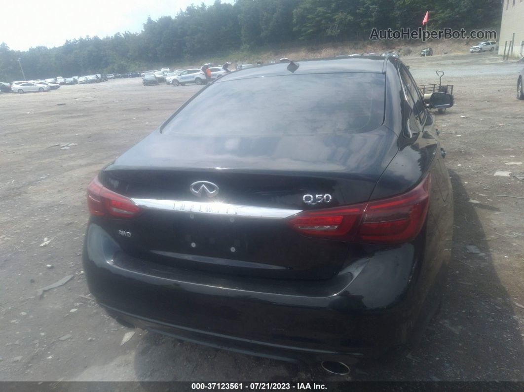 2018 Infiniti Q50 3.0t Luxe Black vin: JN1EV7AR9JM440647