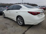 2018 Infiniti Q50 Luxe White vin: JN1EV7AR9JM442284