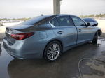 2018 Infiniti Q50 Luxe Синий vin: JN1EV7AR9JM443645