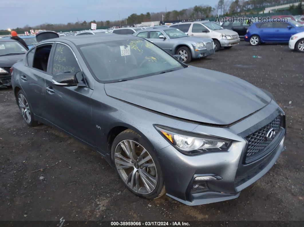 2018 Infiniti Q50 3.0t Sport Gray vin: JN1EV7AR9JM443869