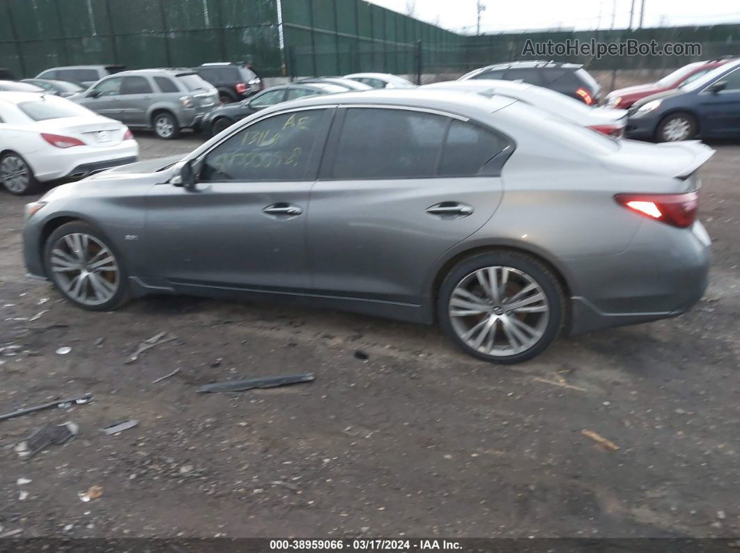 2018 Infiniti Q50 3.0t Sport Gray vin: JN1EV7AR9JM443869