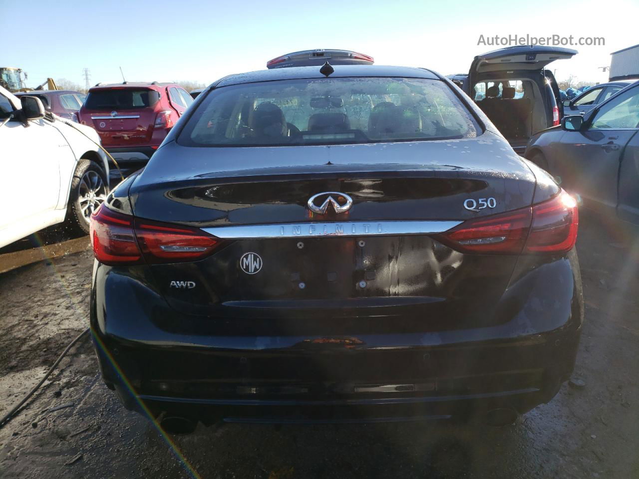 2018 Infiniti Q50 Luxe Black vin: JN1EV7AR9JM612224