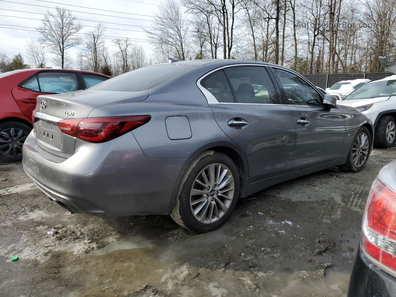 2019 Infiniti Q50 Luxe Gray vin: JN1EV7AR9KM554830