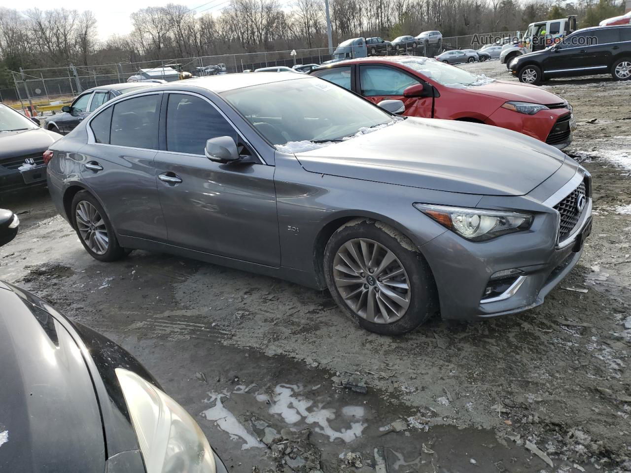 2019 Infiniti Q50 Luxe Gray vin: JN1EV7AR9KM554830