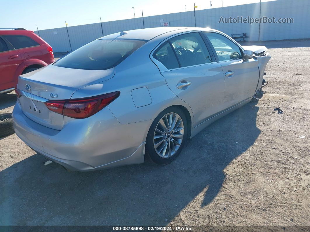 2019 Infiniti Q50 3.0t Luxe Silver vin: JN1EV7AR9KM557954