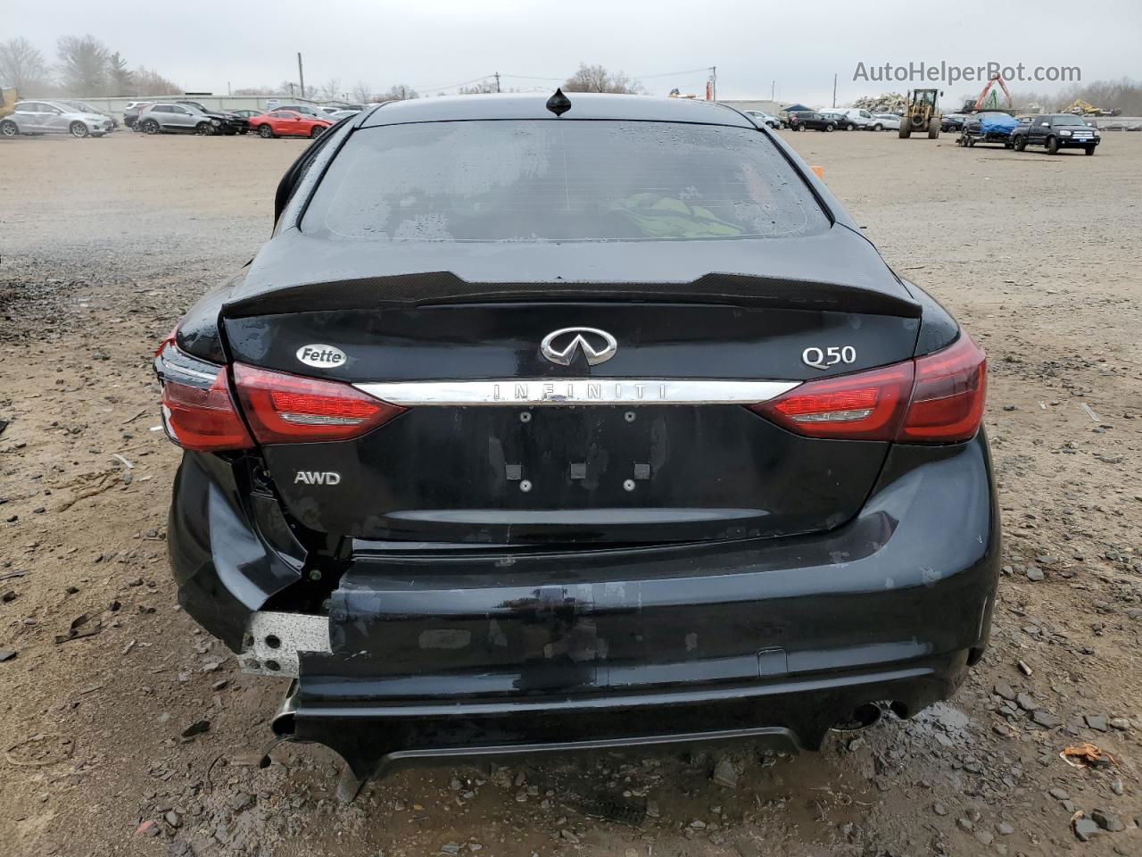 2019 Infiniti Q50 Luxe Черный vin: JN1EV7AR9KM558277