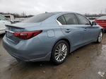 2019 Infiniti Q50 Luxe Синий vin: JN1EV7AR9KM590775