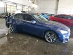 2019 Infiniti Q50 Luxe Синий vin: JN1EV7AR9KM591201