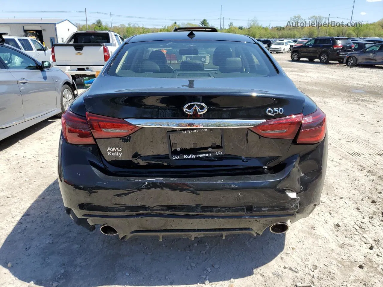 2019 Infiniti Q50 Luxe Черный vin: JN1EV7AR9KM592171