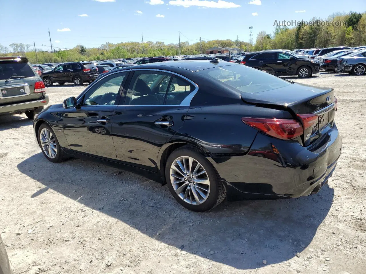 2019 Infiniti Q50 Luxe Black vin: JN1EV7AR9KM592171