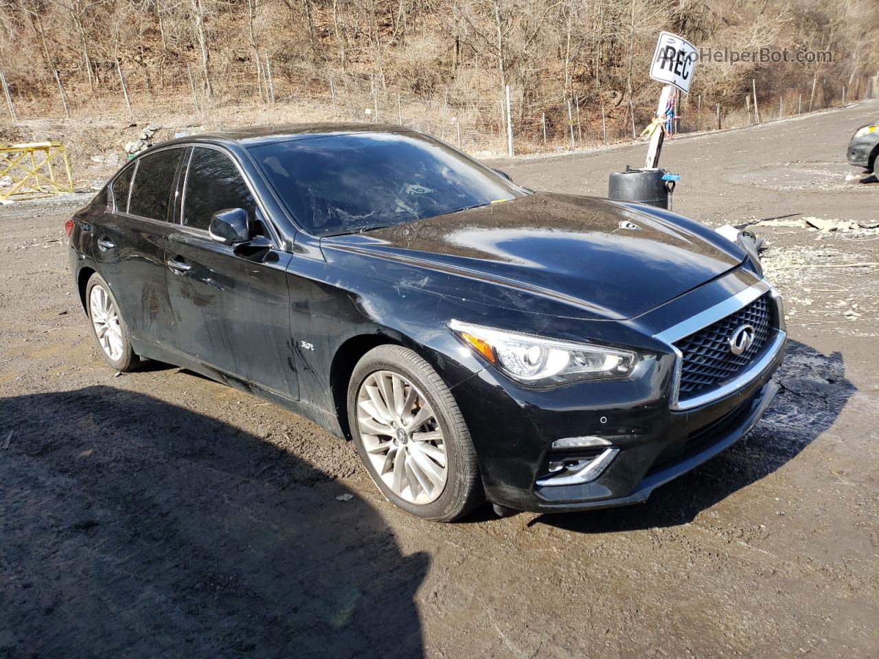 2019 Infiniti Q50 Luxe Black vin: JN1EV7AR9KM593210