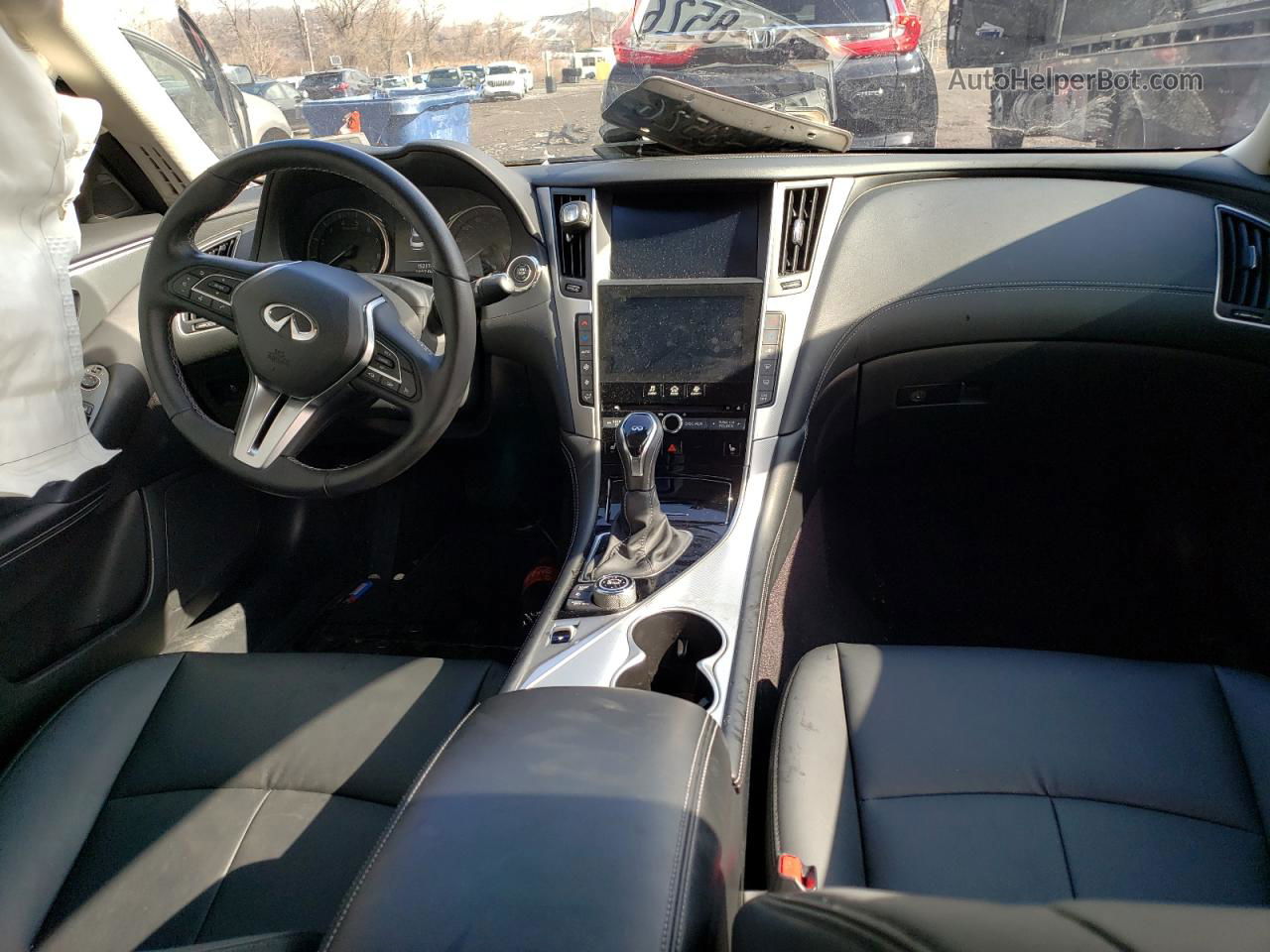 2019 Infiniti Q50 Luxe Черный vin: JN1EV7AR9KM593210