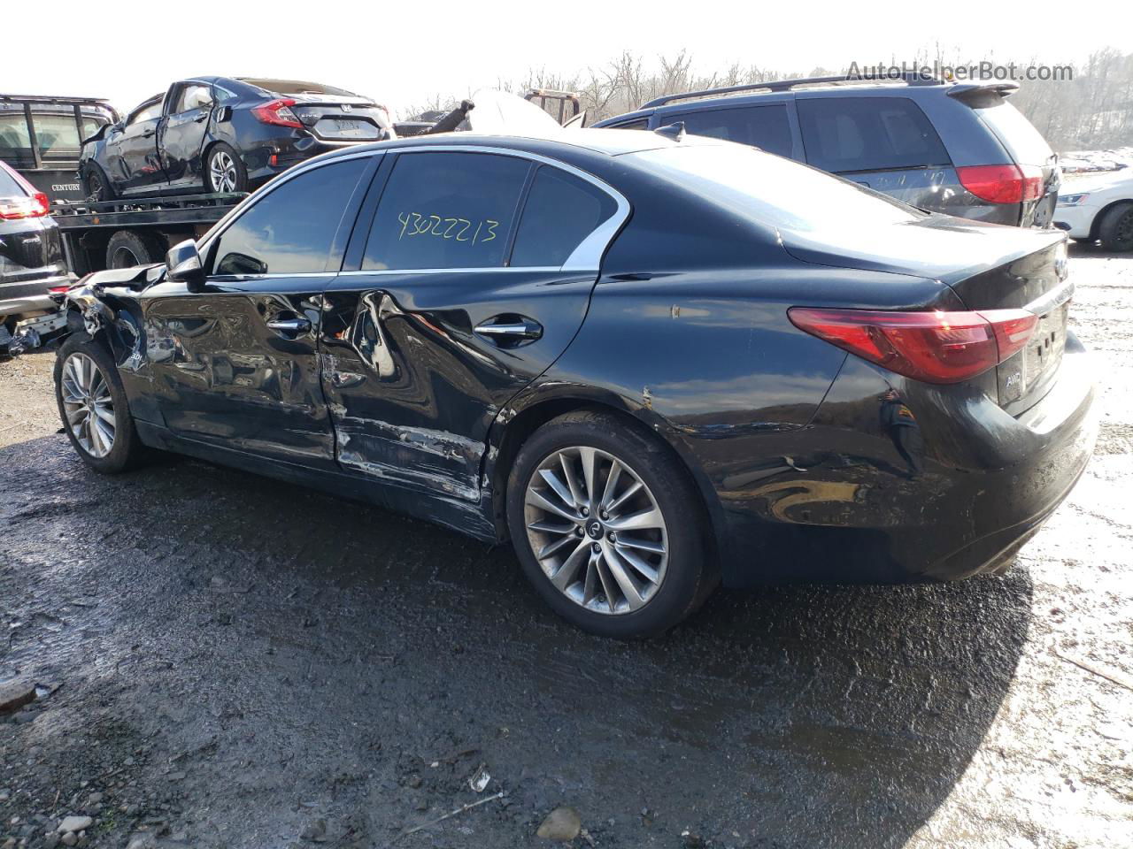 2019 Infiniti Q50 Luxe Black vin: JN1EV7AR9KM593210