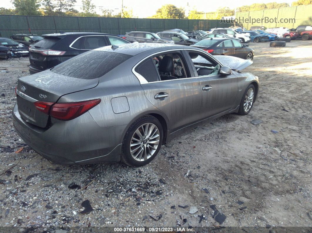 2019 Infiniti Q50 3.0t Luxe Gray vin: JN1EV7AR9KM593675