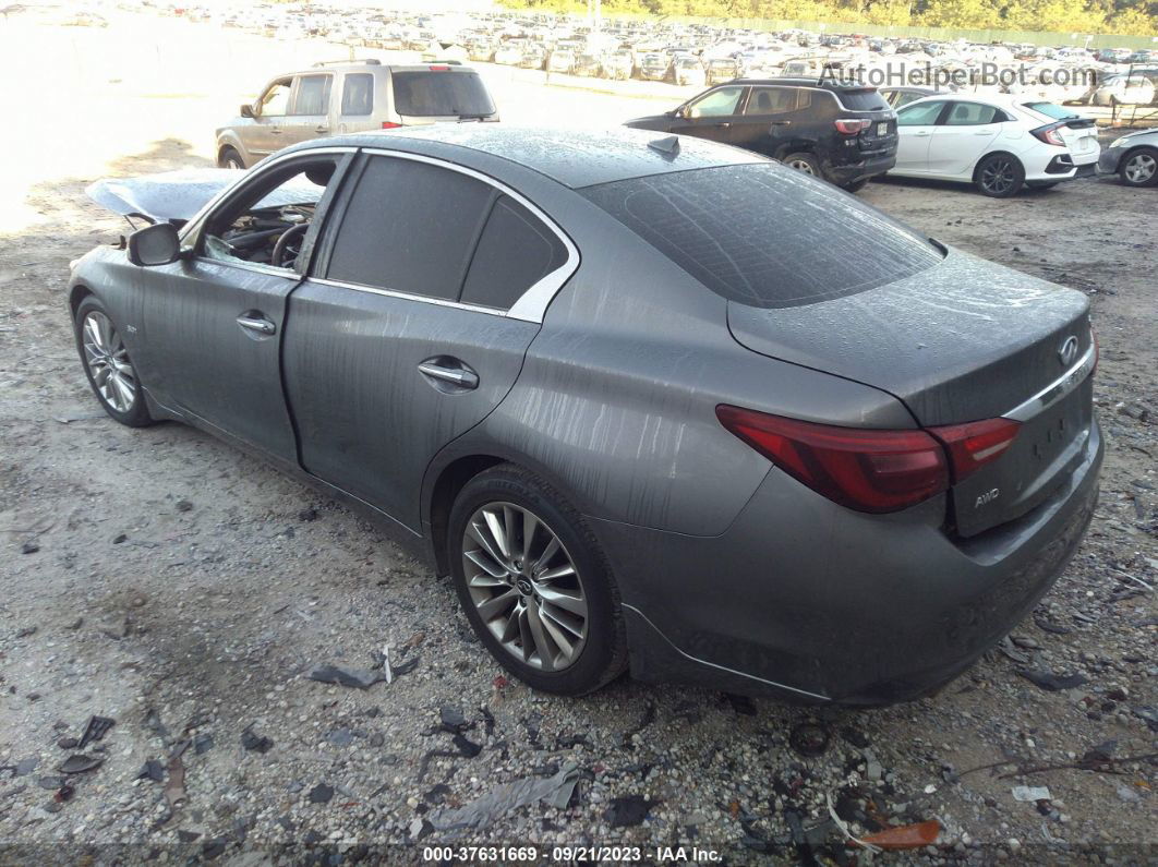 2019 Infiniti Q50 3.0t Luxe Gray vin: JN1EV7AR9KM593675