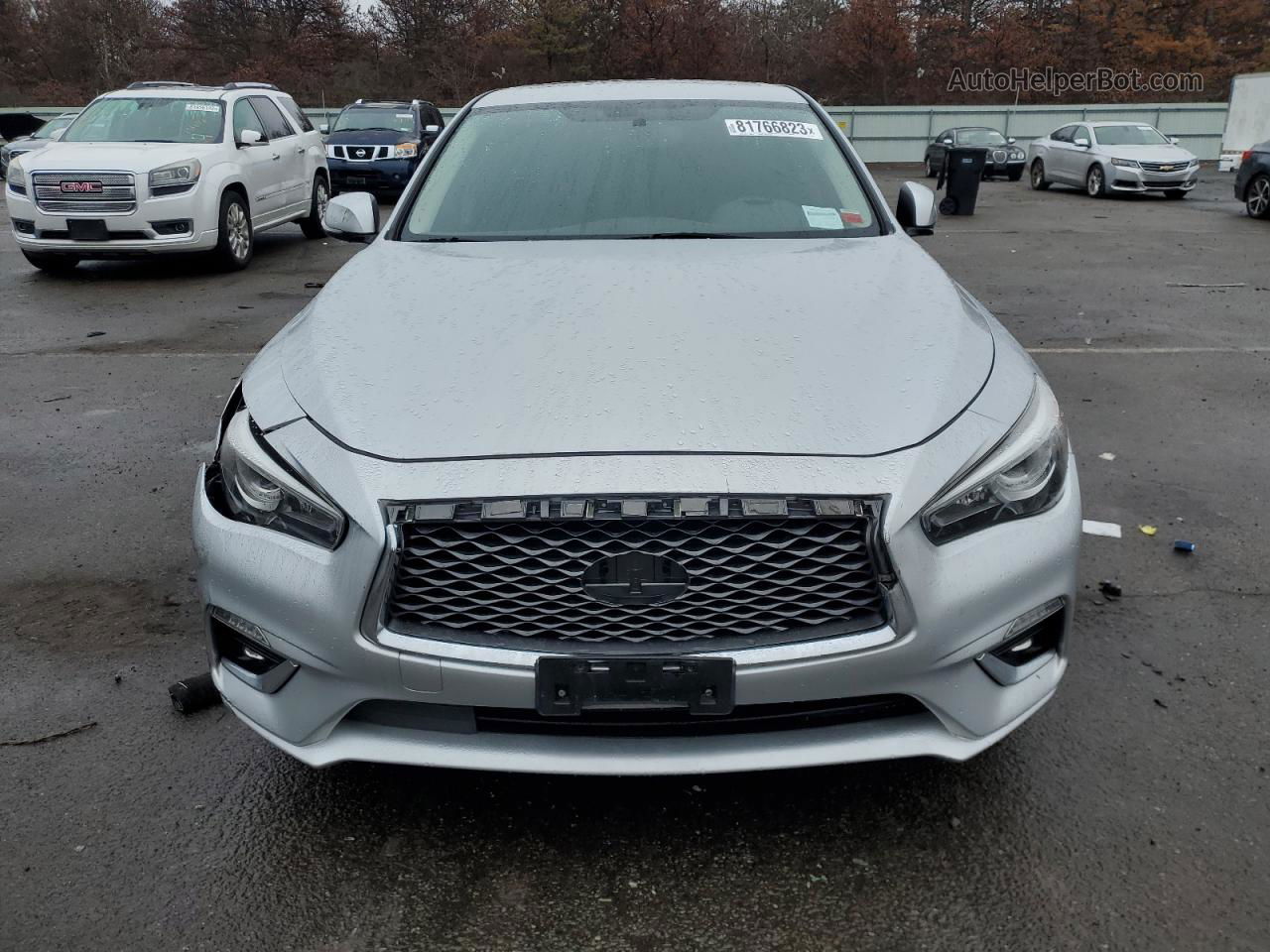 2019 Infiniti Q50 Luxe Gray vin: JN1EV7AR9KM593871