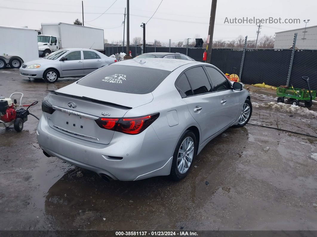 2016 Infiniti Q50 3.0t Premium Серебряный vin: JN1EV7ARXGM341179