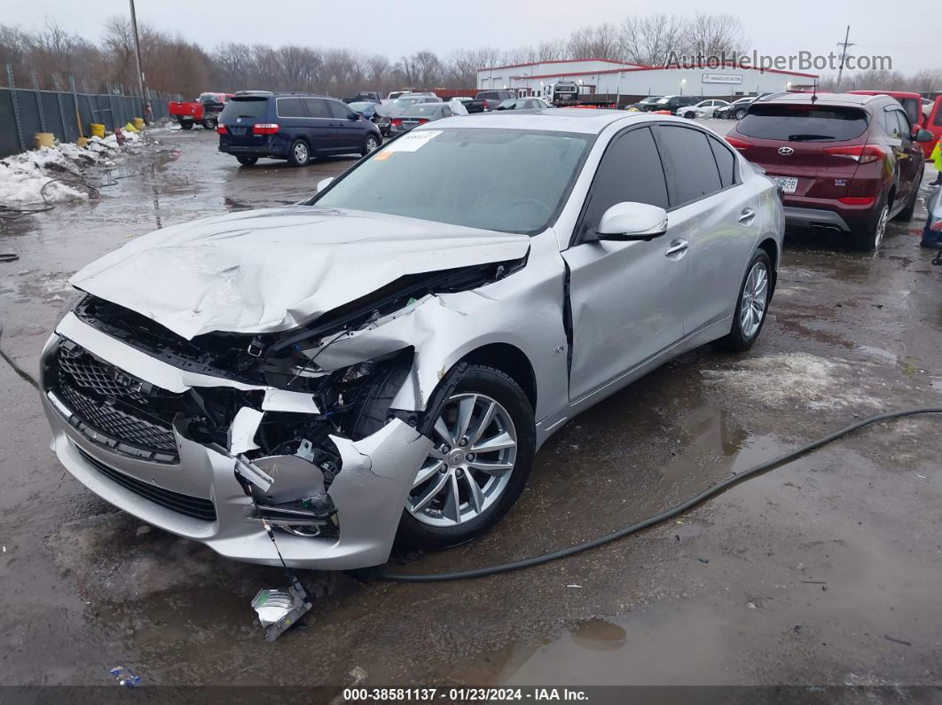 2016 Infiniti Q50 3.0t Premium Silver vin: JN1EV7ARXGM341179