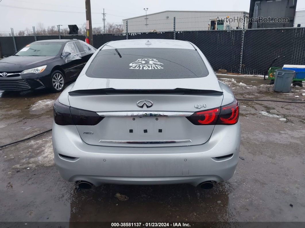 2016 Infiniti Q50 3.0t Premium Серебряный vin: JN1EV7ARXGM341179