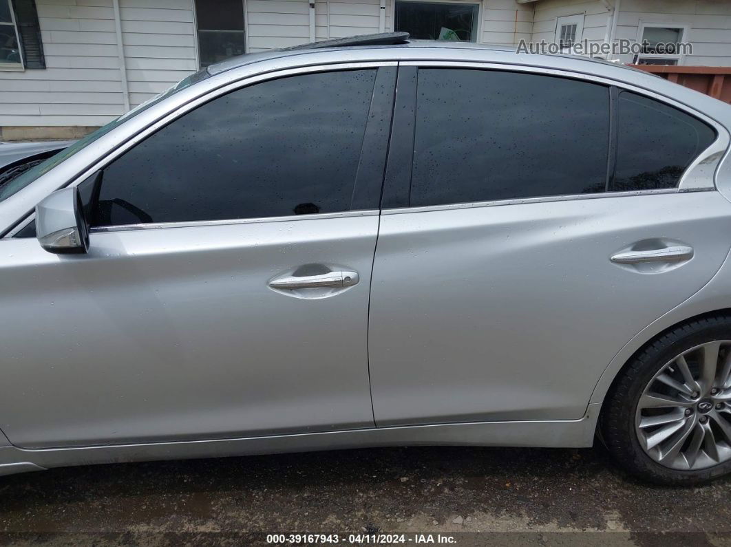 2018 Infiniti Q50 3.0t Luxe Silver vin: JN1EV7ARXJM430810