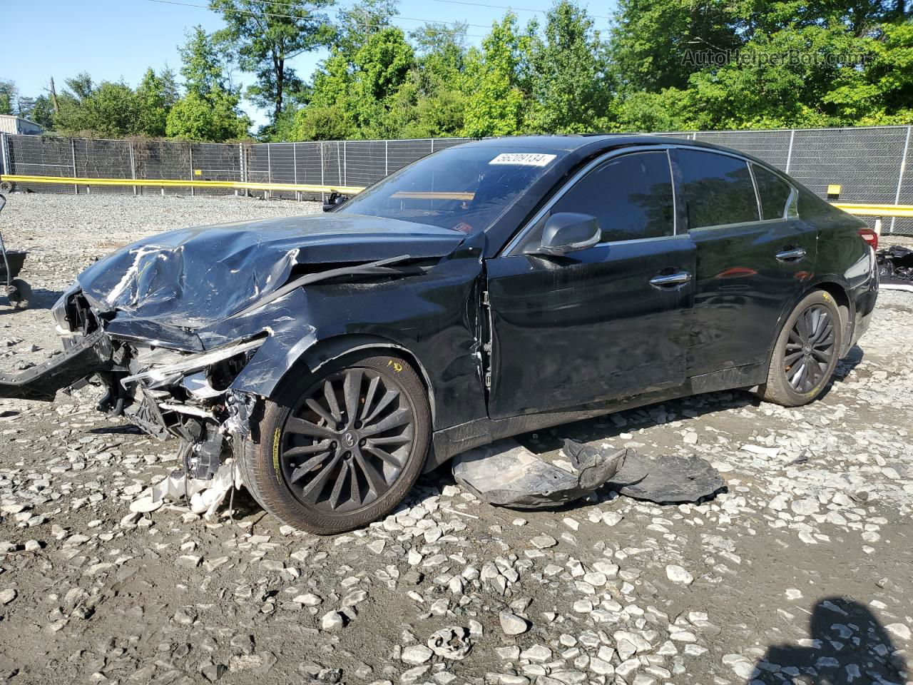 2018 Infiniti Q50 Luxe Black vin: JN1EV7ARXJM431035