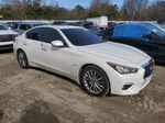 2018 Infiniti Q50 Luxe White vin: JN1EV7ARXJM441368