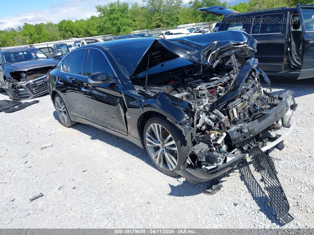 2018 Infiniti Q50 3.0t Luxe/3.0t Sport Черный vin: JN1EV7ARXJM444142