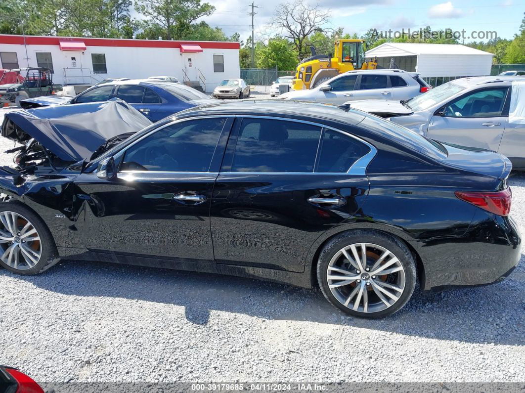 2018 Infiniti Q50 3.0t Luxe/3.0t Sport Черный vin: JN1EV7ARXJM444142