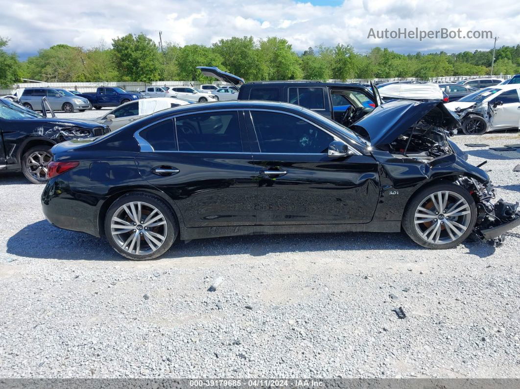 2018 Infiniti Q50 3.0t Luxe/3.0t Sport Черный vin: JN1EV7ARXJM444142