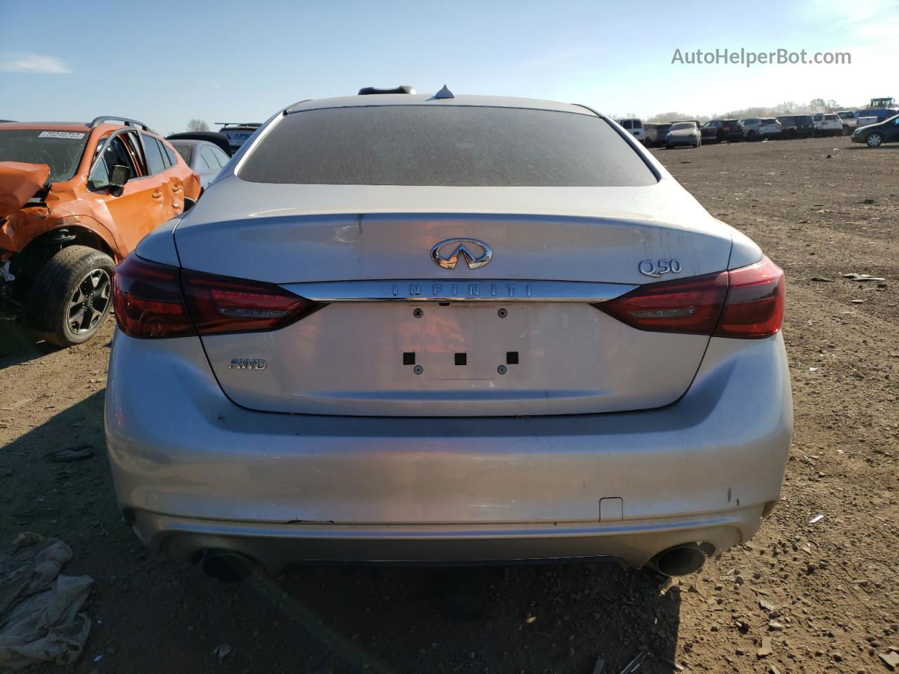 2019 Infiniti Q50 Luxe Серебряный vin: JN1EV7ARXKM551127