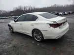 2019 Infiniti Q50 Luxe White vin: JN1EV7ARXKM552018