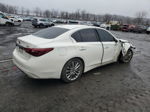 2019 Infiniti Q50 Luxe White vin: JN1EV7ARXKM552018