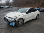 2019 Infiniti Q50 Luxe White vin: JN1EV7ARXKM552018