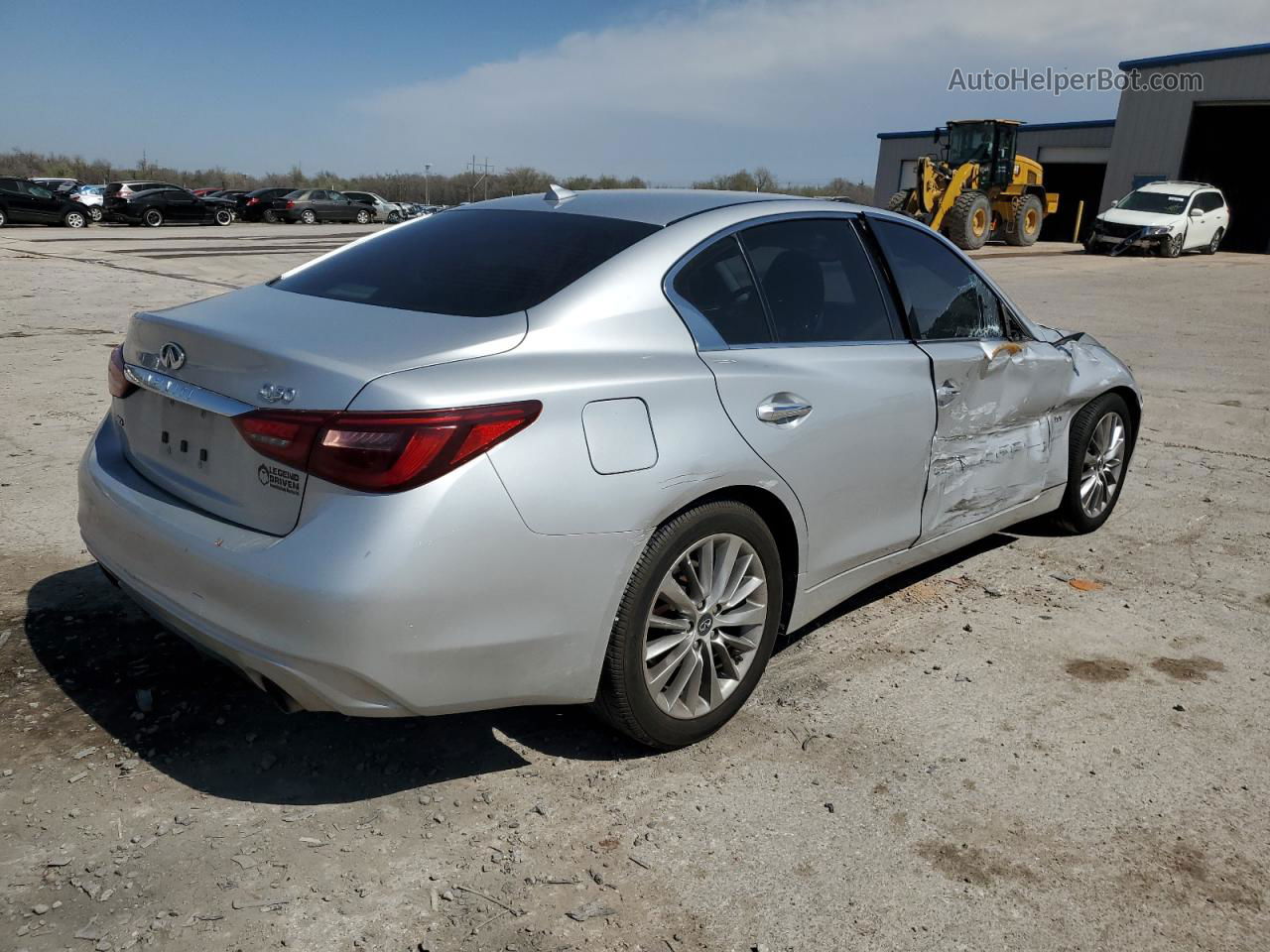 2019 Infiniti Q50 Luxe Silver vin: JN1EV7ARXKM557753