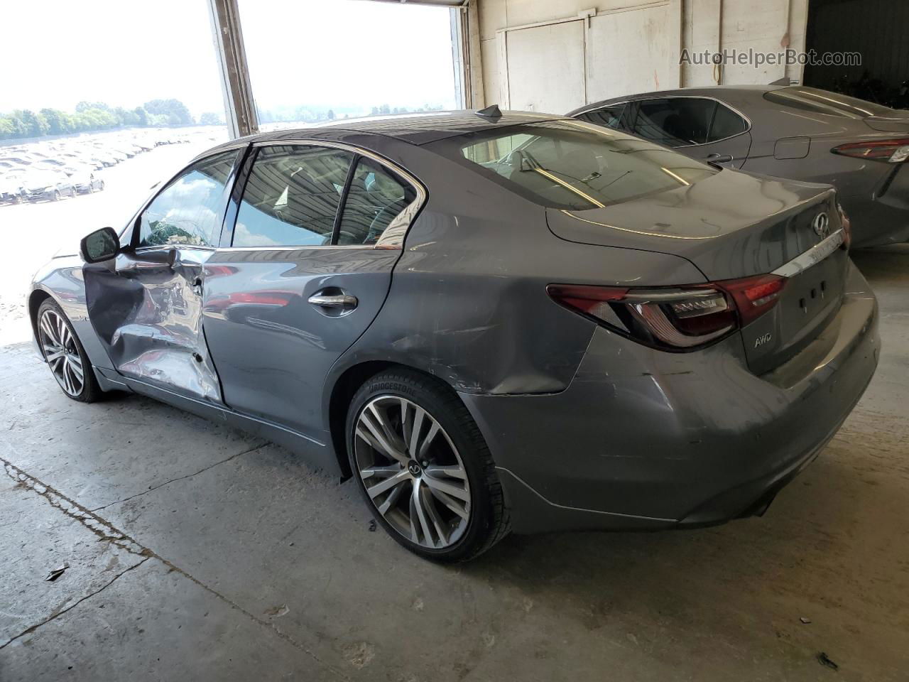 2019 Infiniti Q50 Luxe Gray vin: JN1EV7ARXKM594009