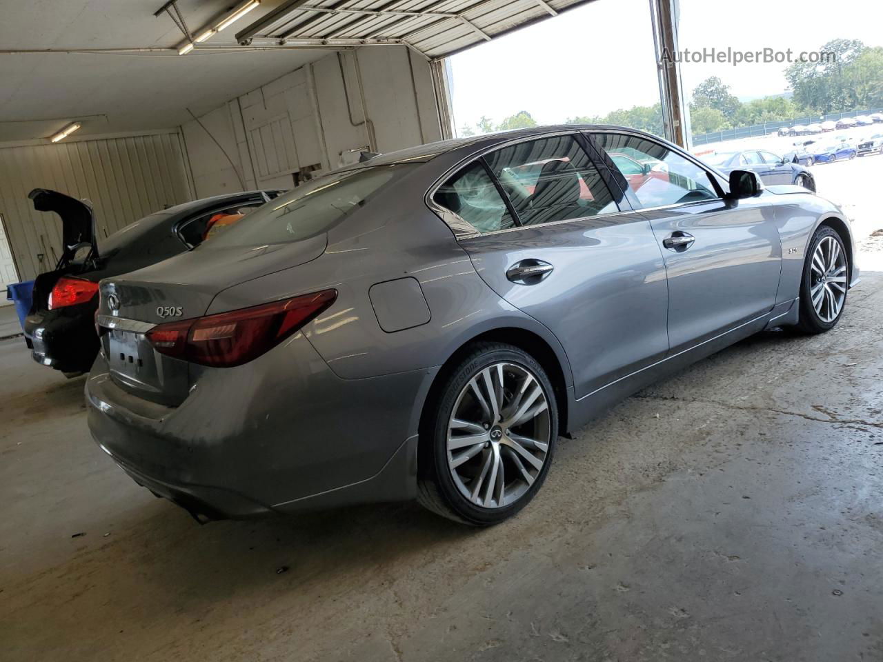 2019 Infiniti Q50 Luxe Gray vin: JN1EV7ARXKM594009