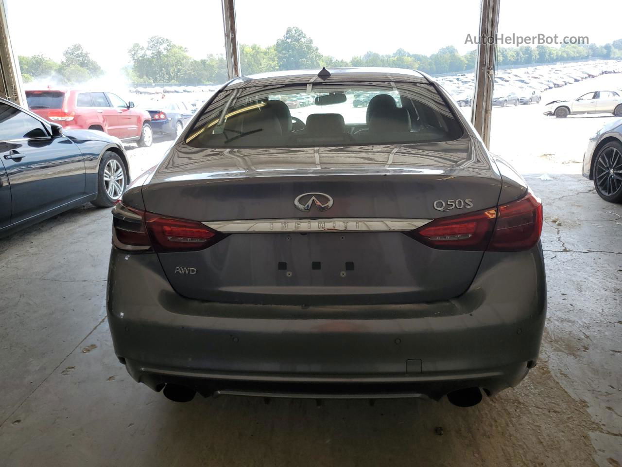 2019 Infiniti Q50 Luxe Gray vin: JN1EV7ARXKM594009