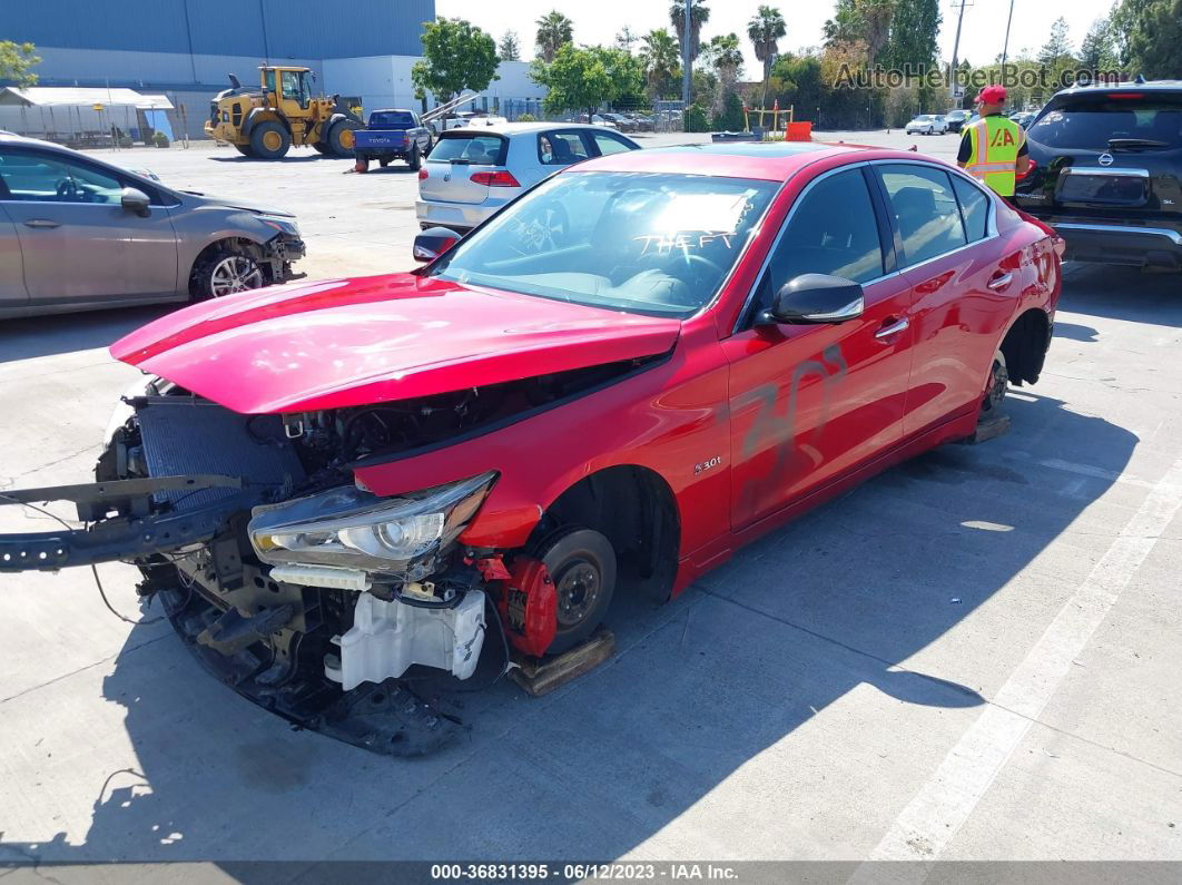 2018 Infiniti Q50 Red Sport 400 Red vin: JN1FV7AP0JM640030