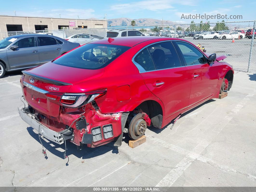 2018 Infiniti Q50 Red Sport 400 Red vin: JN1FV7AP0JM640030