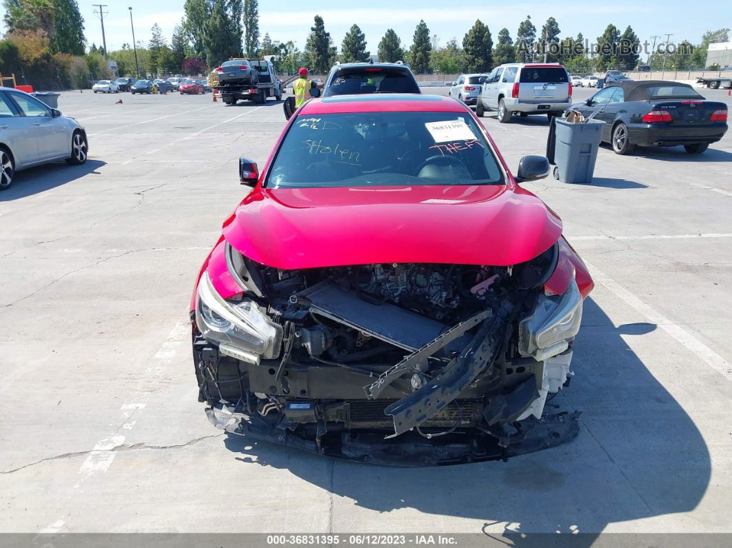 2018 Infiniti Q50 Red Sport 400 Red vin: JN1FV7AP0JM640030