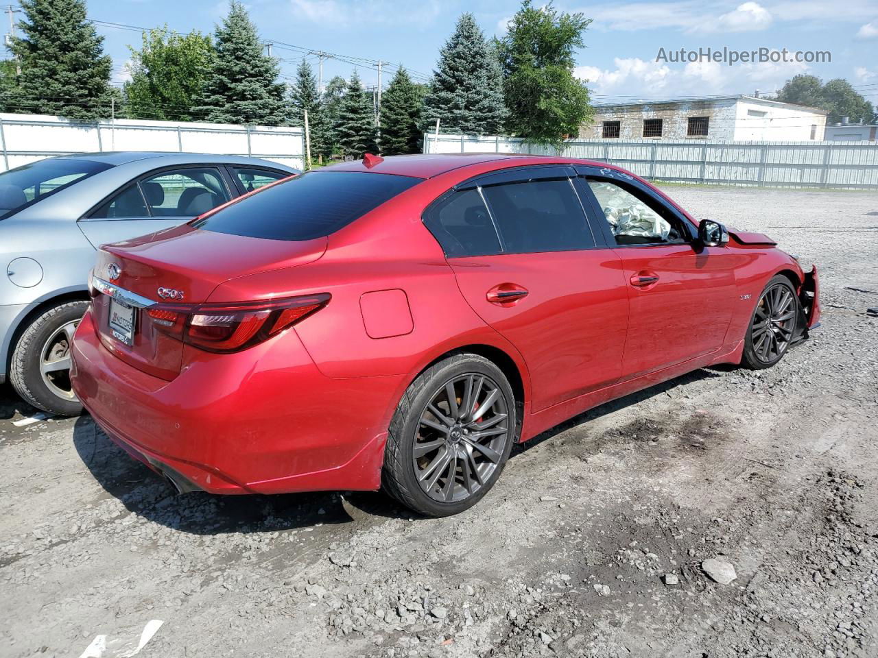 2019 Infiniti Q50 Red Sport 400 Red vin: JN1FV7AP0KM760119