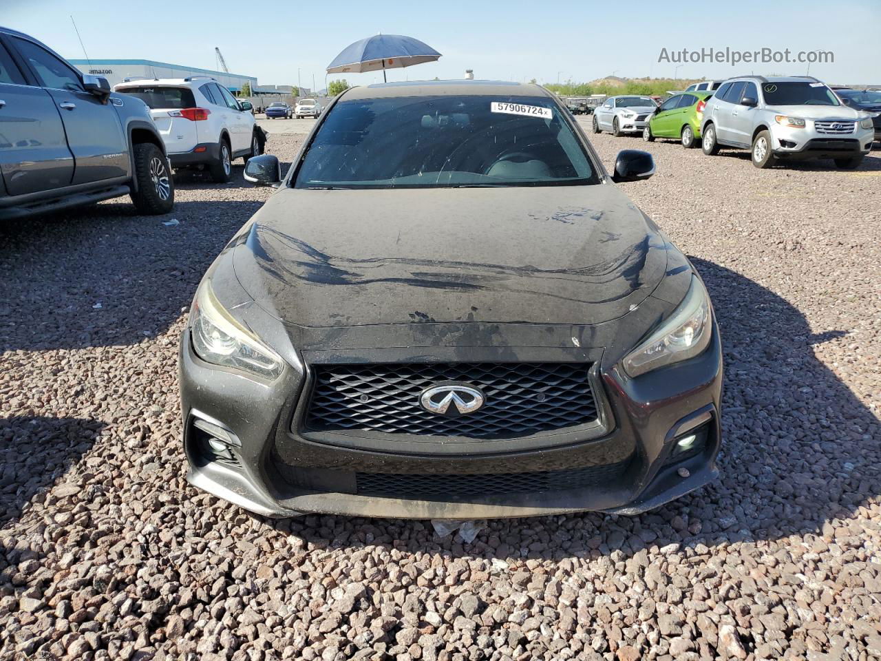 2018 Infiniti Q50 Red Sport 400 Black vin: JN1FV7AP1JM460376