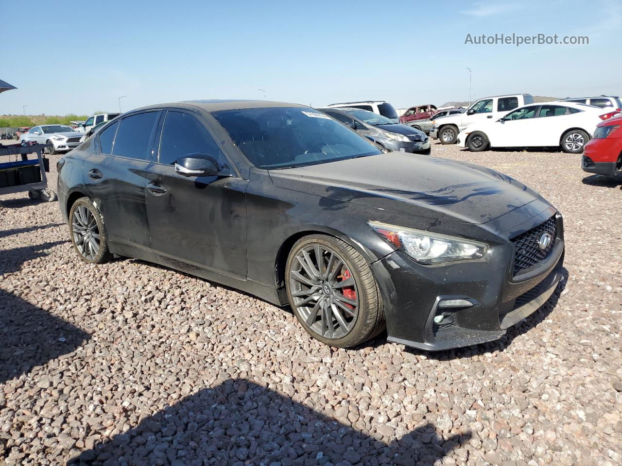 2018 Infiniti Q50 Red Sport 400 Black vin: JN1FV7AP1JM460376