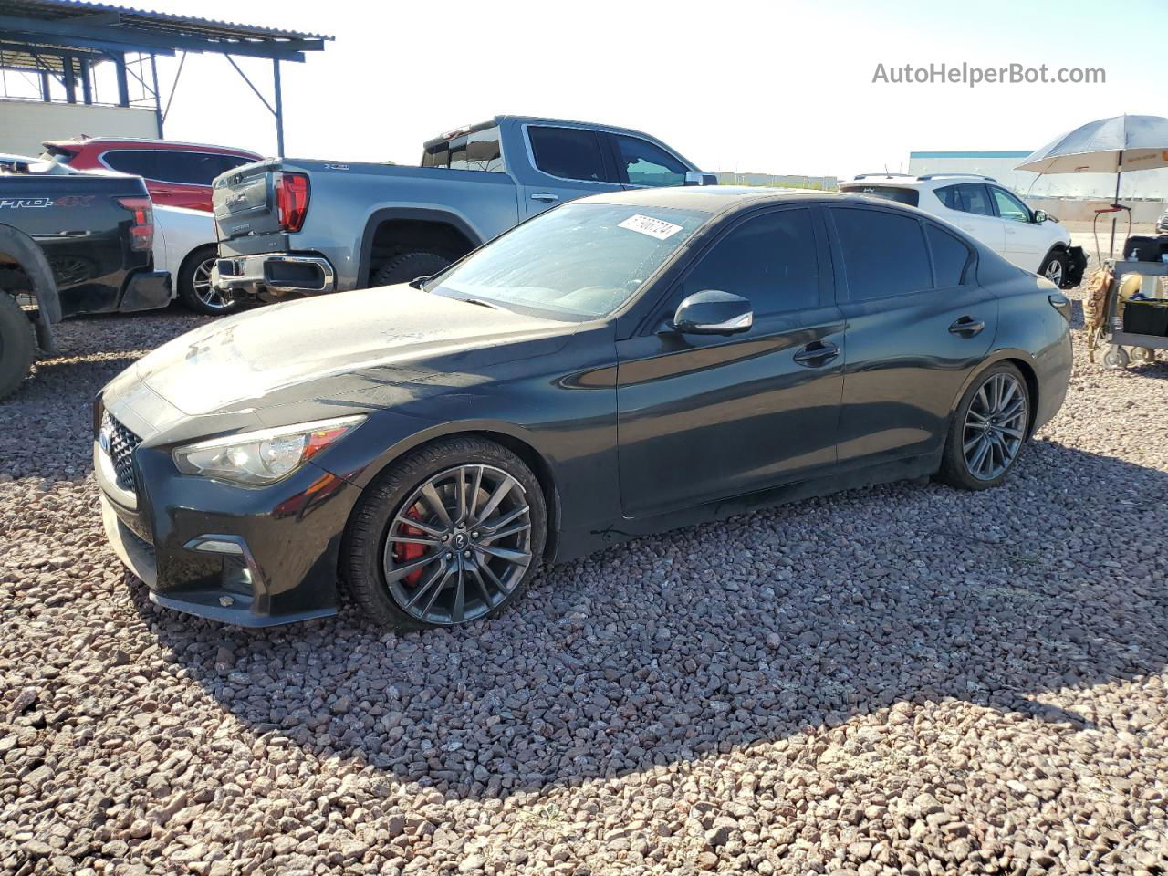 2018 Infiniti Q50 Red Sport 400 Black vin: JN1FV7AP1JM460376