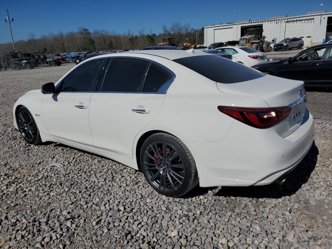 2018 Infiniti Q50 Red Sport 400 White vin: JN1FV7AP1JM460622