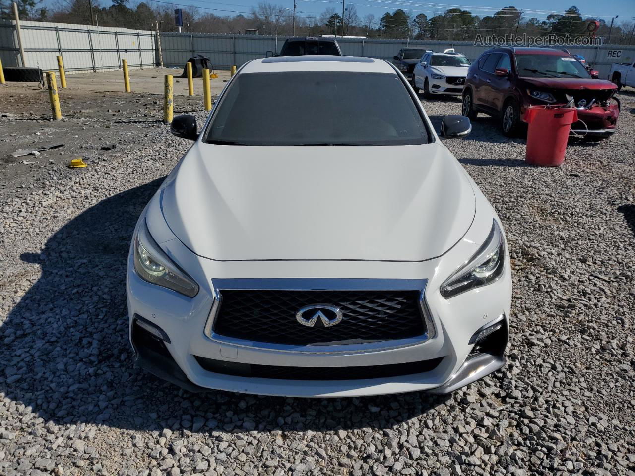 2018 Infiniti Q50 Red Sport 400 White vin: JN1FV7AP1JM460622